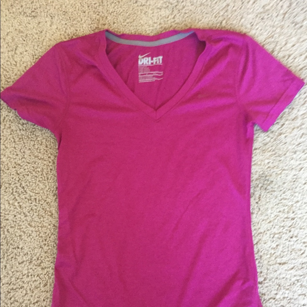 Hot Pink Vneck